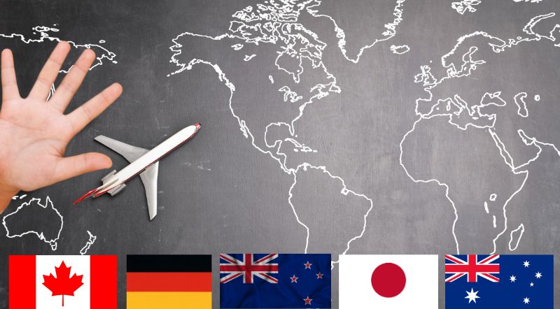 Le 5 nazioni estere più popolari per vivere e lavorare.
